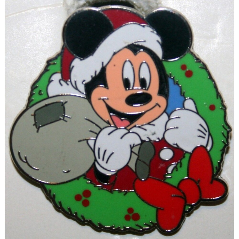 Mickey Mouse Wreath with Santa Hat & Bag